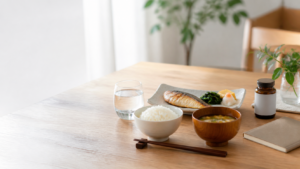 食事と生活習慣を見直すイメージ
